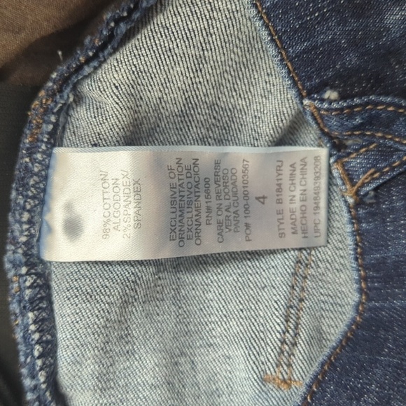 Democracy Distressed Ab Solution Skinny Leg Jeans Size 4 - Picture 13 of 14